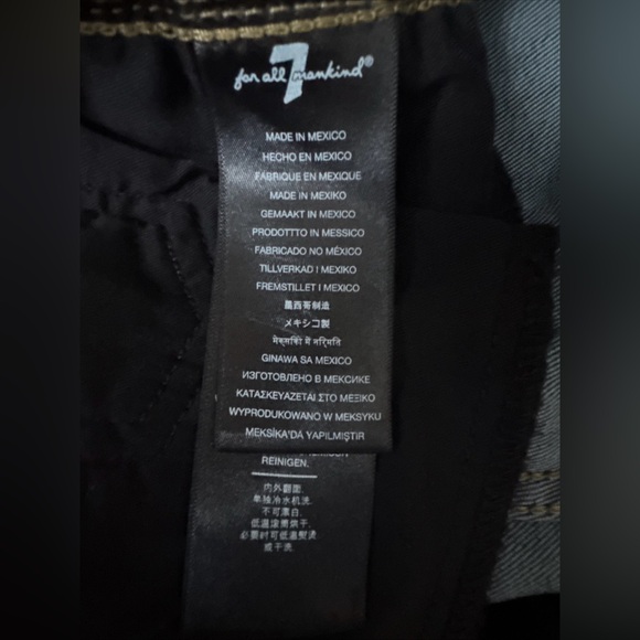 7 For All Mankind Jen7 High Rise Ankle Skinny Stitch Fit Exclusive Women 10 NWT - Picture 9 of 13